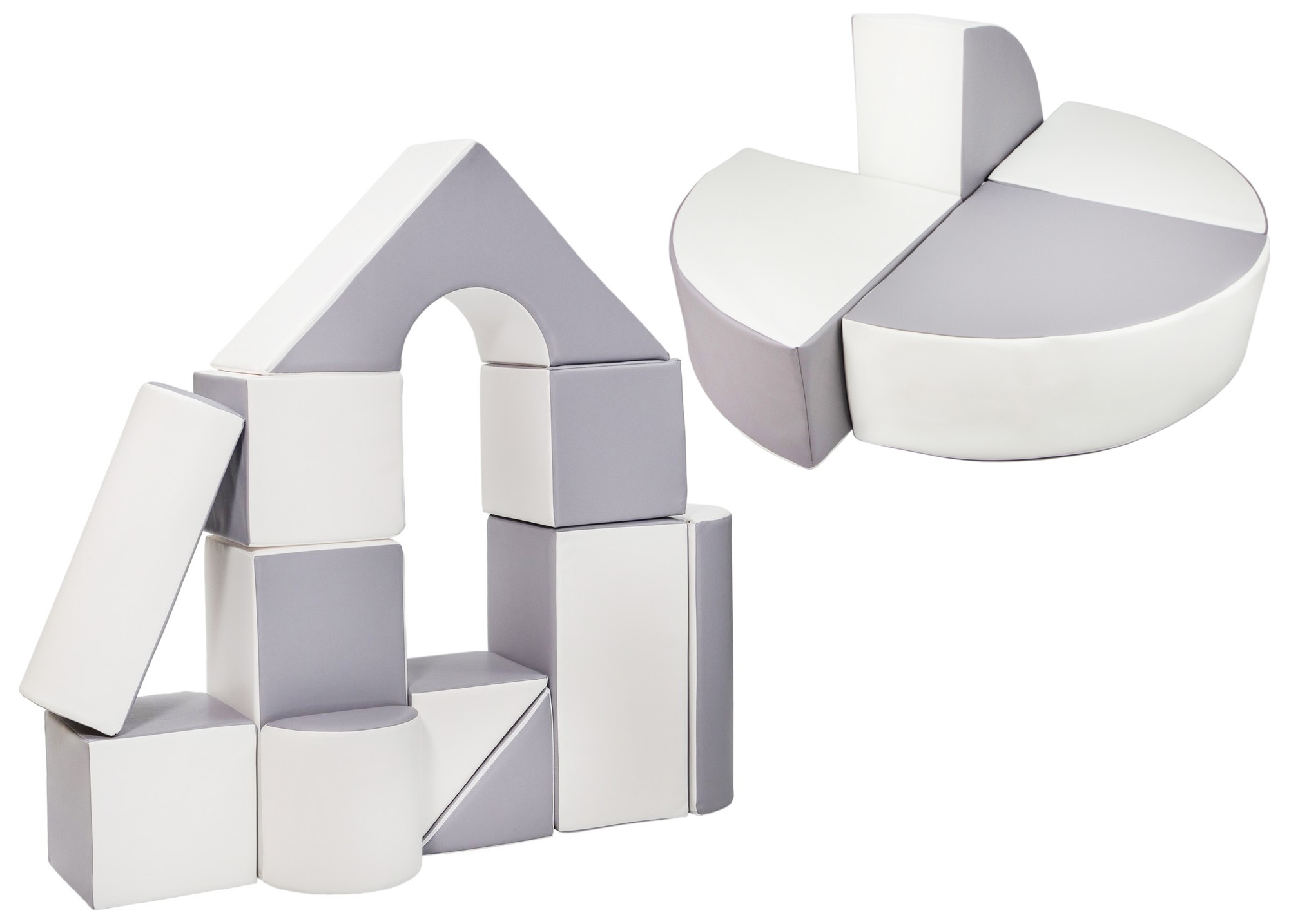 15 Großbausteine Softbausteine Schaumstoffbausteine Bauklötze Schloss+Rad-Set - Bild 9 von 17